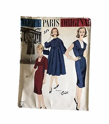 Vintage 1959 Vogue Paris Original Design Pattern #1467 By Gres UNCUT Size 14 B34 • $325