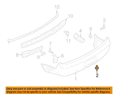 FORD OEM 05-09 Mustang Rear Bumper-Bumper Cover Clip YL8Z16K262HC • $6.88