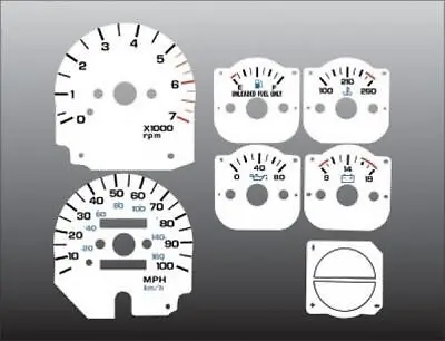 White Face Gauges For 1992-1995 Jeep Wrangler YJ Dash Instrument Cluster • $27.99