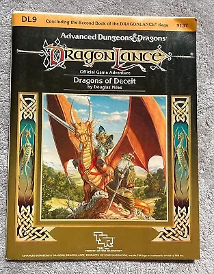 AD&D DL9 Dragons Of Deceit Advanced Dungeons TSR #9141 Dragonlance Unpunched • $30