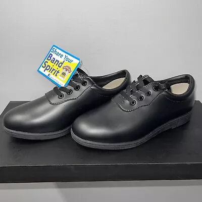Dinkles Black Matte Leather Lace Up Marching Band Shoes Mens Size 4.5 & W 6.5 • $24