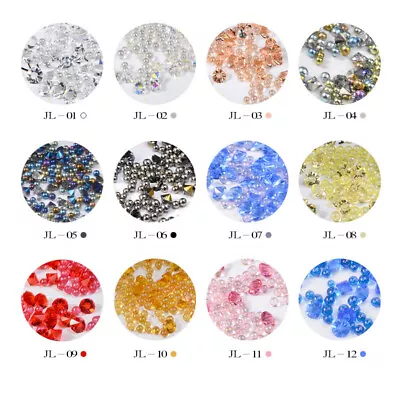Nail Decor Caviar Glitter 3D Tiny Rhinestones Micro Bead Crystal Art Mini Beads • $6.77