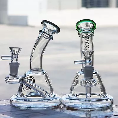 7 Inch Mini Ass. Color Puck Lip Bong Water Pipe Glass Hookah • $24.95