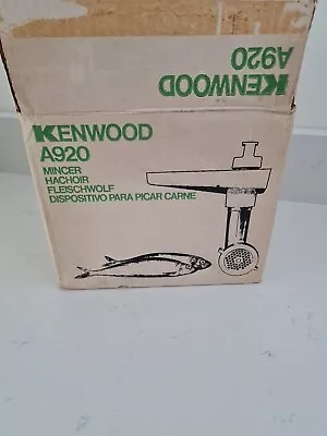 KENWOOD CHEF - Mincer - A920 - (Fits A901 & All KM Models) Boxed • £44.99