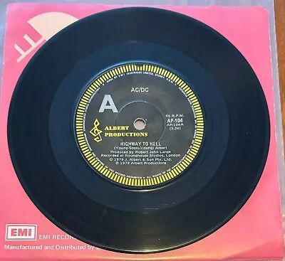 AC/DC - Highway To Hell/If You Want Blood (You've Got It) • $75