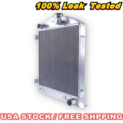 3Row Aluminum Radiator For 1932-1939 Ford Model A Chevy V8 Chopped Engine • $127