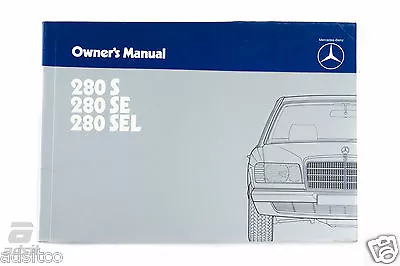 Mercedes-Benz Owner's Manual 280S/SE/SEL *1265848396 *6550556102 • $20