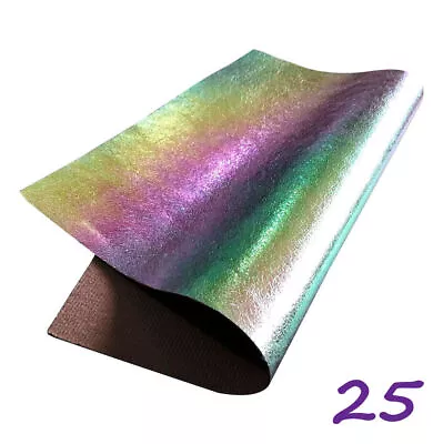 Metallic Leather Look Fabric Backed A4 Sheets Hair Bows Crafts Code. # 312 • £1.99