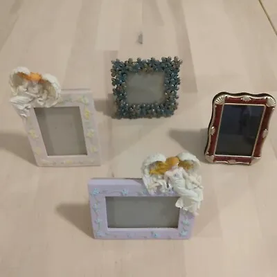 Lot Of 4 Mini Picture Frames Two Russ Frames And Two Unbranded Frames Photos  • $16