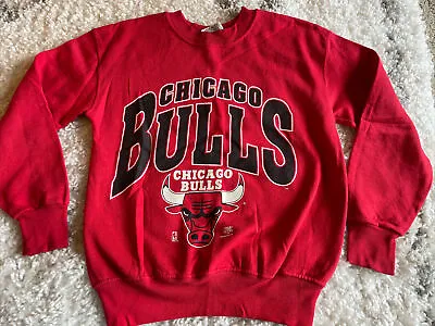 Vintage Chicago Bulls Michael Jordan Crewneck Sweatshirt USA Sz Medium 10-12 L • $24.99