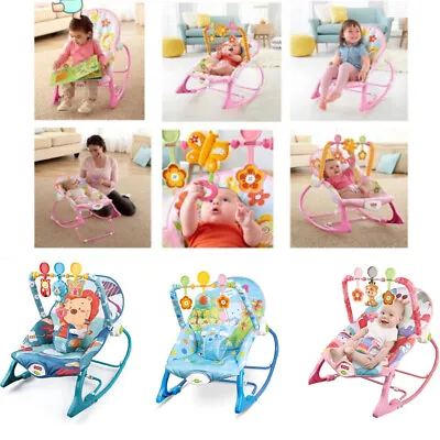 Baby Infant Toddler Bouncer Rocker Swing Chair Soft Soothing Vibration Toy 18KG • £28.90