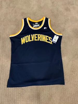 New Mens Michigan Wolverines Starter Basketball Jersey Blue Xl • $20