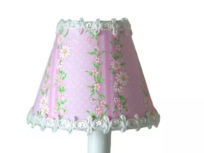 Pink Sparkle Daisy Chandelier Shades 5  Mini Lamp Sconce Shade / Spring Party • $5