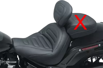 Mustang MX Tour Solo Stitched Seat & Backrest For 2018-21 Harley Softail Models • $720