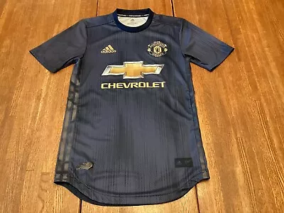 EUC 2018-19 Manchester United Third Football Soccer Jersey Shirt Men's Size XS🔥 • $29
