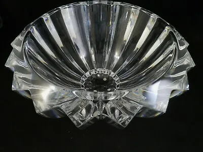 Orrefors Sweden Crystal Bowl 10  Zodiac Hand Signed EL 4729 32 Erika Lagerbielke • $50