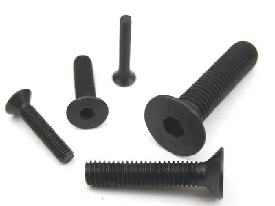 Black A2 Stainless Steel Socket Counter Sunk Screws Allen Key Bolts Choose Size • £5.99