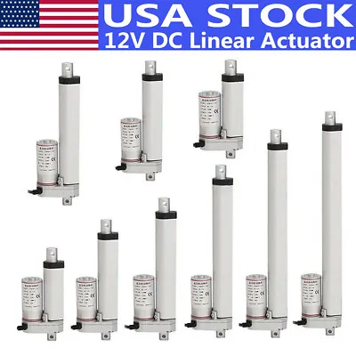 US 2 -18  Inch Stroke Linear Actuator 1500N/330lbs Pound Max Lift 12V DC Motors • $47.69