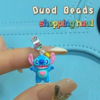 Cartoon Kawaii Stitch Lilo Open Phone Necklace Pendant Choker Accessories Gift • $12.99