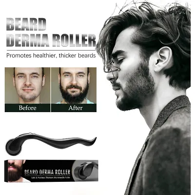 $5.47 • Buy Micro Needle Derma Roller Mustache Beard Hair Growth Skin Care Grooming Kit