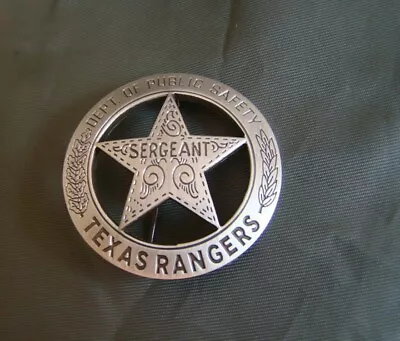 TEXAS Rangers Company A Badge Round With Star Mexican Peso  West Civil War Pin • $13.20