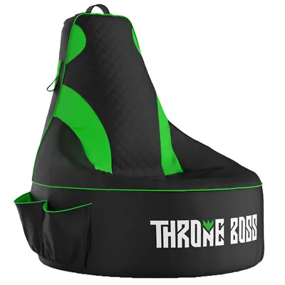 $138.95 • Buy Throne Boss Junior Gaming Bean Bag Chair (Black/Green)