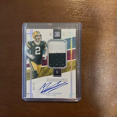 2022 Impeccable Mason Crosby Extravagance On Card Auto Dual Patch 6/35!!!! • $75