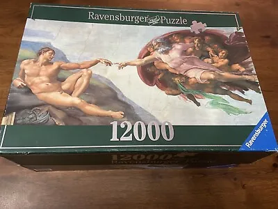 Ravensburger MICHELANGELO 12000 Piece Jigsaw Puzzle   Adam  12000 RARE! • $299.99