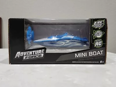 Open Box Special: ADVENTURE FORCE Radio-Controlled Mini Boat (Blue) | Water Fun! • $16