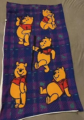 Vintage Disney 90’s Winnie The Pooh Sleeping Bag Night Time • $20