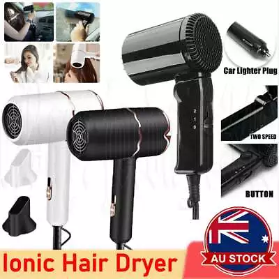 Portable Ionic Hair Dryer Ionic High Speed Negative Salon Foldable Dryer Travel • $30.95