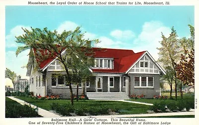 Postcard IL Mooseheart Loyal Order Of Moose School Baltimore Hall Old PC B2437 • $4