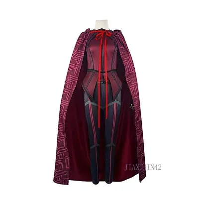 Wanda Vision Marvel Movie Scarlet Witch Halloween Women Cosplay Outfits Costume • $32.65