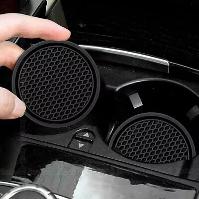 1x Universal Car Auto Cup Holder Anti-Slip Insert Coaster Black Car Accessories • $6.23