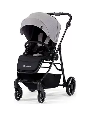 Brand New Kinderkraft Vesto Pushchair Stroller - Grey • £149.99