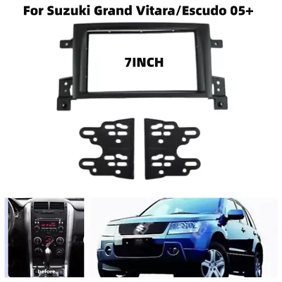 Car Stereo Radio Fascia Dash Plate Frame Trim 2DIN For Suzuki Grand Vitara 05-14 • $23.59