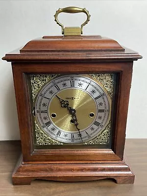 Vintage Howard Miller Zeeland Michigan 2 Jewels Mantle Clock W/ Key • $160