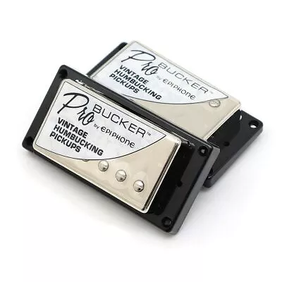 ProBucker Vintage Humbucker Pickup For EPIPHONE LP&SG Chrome OEM • $29.90