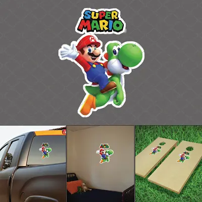 Super Mario Bros Sticker Yoshi Decal For Gamers Car Truck Bumper Window Wall Kid • $4