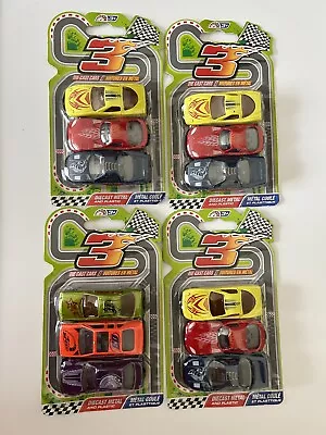 Lot Of  4 3 Pack Of Die Cast Race Cars • $5