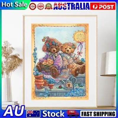 $10.39 • Buy 5D DIY Diamond Painting Full Round Drill Teddy Bear Mosaic Picture Animal Art Ho