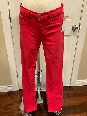 J Brand Bright Red Slim Leg Jeans Size 28 • $23.25