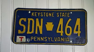 Vintage Pennsylvania PA License Plate SDN 464 • $6.99