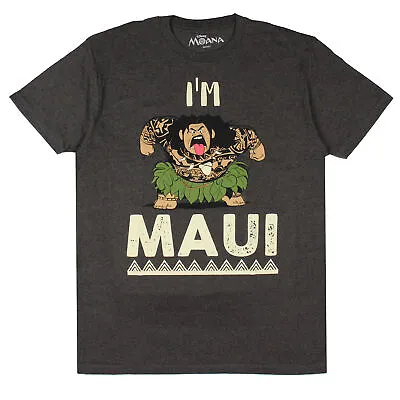 Disney Mens' Moana Maui I'm Maui Distressed Graphic Print T-Shirt • $13.95