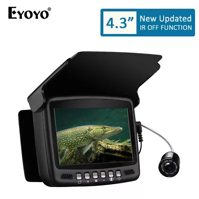 Eyoyo Underwater Fishing Camera IP68 7HBS-25M 1000TVL Fish Finder 4.3  Screen • £86.99