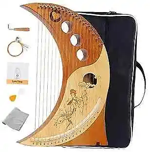 Harp Autoharps Lyre Humanized Design Of The Moon Harps 19 String Brown • $112.99