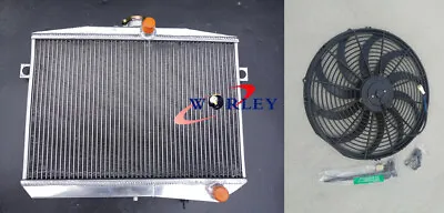 50mm Aluminum Radiator & Fan For Volvo Amazon P1800 GT B18 B20 Engine 1959-1970 • $268