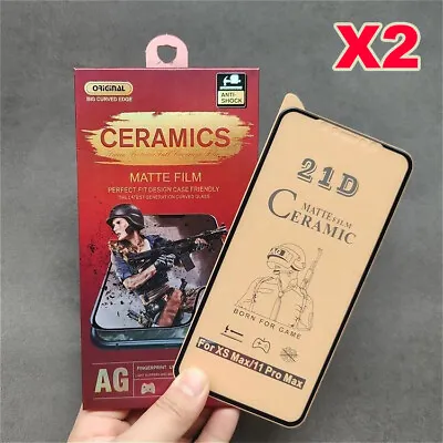 2X Matte Screen Protector For IPhone 13 Pro Max/12mini/11 PRO/X/XR/XS Max/12 Pro • $9.95