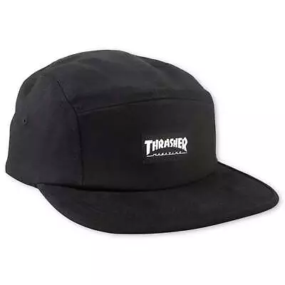 Thrasher 5 Panel Adjustable Hat Black • $24.95