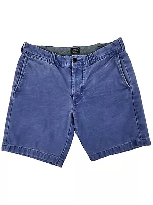 J Crew Stanton Chino Garment Dye Twill 9  Shorts Classic Fit Mens 33 Blue Fade • $19.52